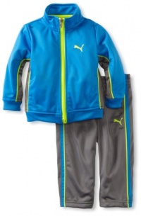 Puma - Kids Baby-Boys Infant Tricot Track Set, Blue, 24