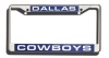 Dallas Cowboys License Plate Frame (Chrome Metal)