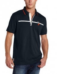 Nautica Men's Short Sleeve Stripe Performance Polo