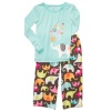 Carter's Girls 2T-4T Elephant Poly Microfleece Pajama Set