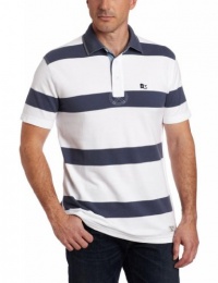 Nautica Men's Short Sleeve Rugby Striped Polo