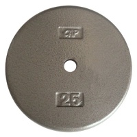 Cap Barbell Free Weights Standard 25-Pounds Plate (Gray)