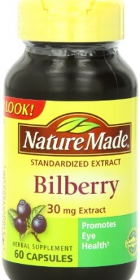 Nature Made Bilberry Fruit Extract 30mg,  60 Capsules (Pack of 3)