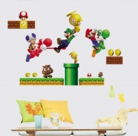 Modern House Super Mario removable Vinyl Mural Art Wall Sticker Decal