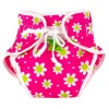 Kushies Swim Diaper, Fuchsia Daisy Print, Medium