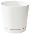 Novelty 10062 Full Depth Round Cylinder Pot, White, 6-Inch