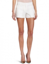 BCBGMAXAZRIA Women's Bruna Patch Pocket Short, Off White, Medium