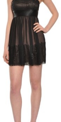 BCBG Maxazria Precious Lace Sequins Cocktail Evening Dress