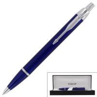 Parker IM Royal Blue Chrome Trim Ballpoint Pen