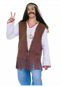 Forum Novelties Inc Men's Male Fringed Suede Hippie Vest