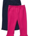 Carter's Baby Girls Essential 2-pack Pull-on Pants (NB-24M)