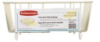 Rubbermaid Home 6008-AR-BISQU Twin Sink Dish Drainer