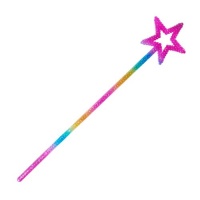 Rainbow Star Wand for Fairy or Princess Costume