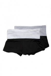 Zenana Contrast Waist Fold Over Yoga Shorts