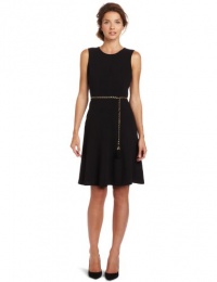 Calvin Klein Women's Fit And Flare Dress, Black, 6