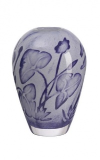 Floating Flower Blue Vase