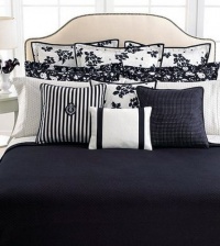 Ralph Lauren Regent Cotton Bed Blanket - Black