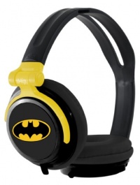 iHip DCF2400BM Classic Batman Logo Hi-Fi Noise Reducing, Folding Headphones Black/Yellow