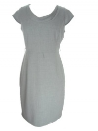 CALVIN KLEIN Women's Cap Sleeve Drape Neck Dress-GREY-10P