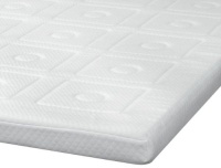 SensorPedic 3-Inch Luxury Memory Foam Mattress Topper, White, King