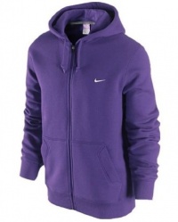 Nike Mens Classic Fleece Hoodie Sweatshirt - Purple