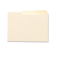 Smead Card Guides, 1/3-Cut Plain Tab, 5 x 3 Inches, Manila, box of 100 (55030)