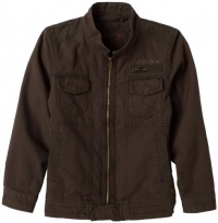 Guess  Boys 8-20 Jacket With Ripstop Trim,Olive,L(16/18)