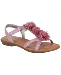 Flowery feet will look fantastic on her when she's gliding around in these sandals from Stride Rite.