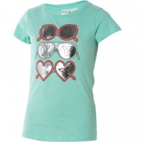 Roxy Kids Girls 7-16 Many Shades T-Shirt, Sea Foam Green, Medium