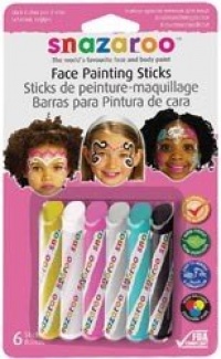 Snazaroo 6 Face Paint Sticks - Girls Set