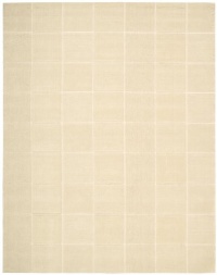 Nourison Westport   Squares Ivory 2.6-Feet by 4.0-Feet 100% Wool Area Rug