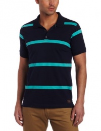 Ben Sherman Men's Short Sleeve Wide Stripe Polo Shirt