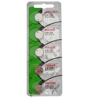 Maxell CR1220 3V Lithium Coin Cell Watch Batteries (5-Pack)