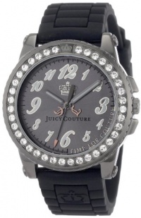 Juicy Couture Women's 1900794 Pedigree Black Jelly Strap Watch