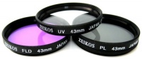 Zeikos ZE-FLK43 43mm Multi-Coated 3 Piece Filter Kit (UV-CPL-FLD)