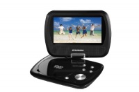 Sylvania 7-Inch Portable DVD Player, Swivel Screen, with 2.5 Hour Rechargeable Battery