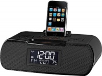 FM-RBDS / AM / Aux-in Digital Tuning Atomic Clock Radio with iPod Dock