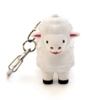 Kikkerland KRL22TC Sheep LED Keychain with Sound