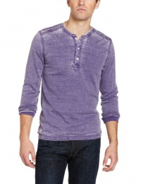 Marc Ecko Cut & Sew Men's Burnout Thermal Henley Shirt