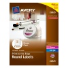 Avery Print - To - The Edge Round Labels, Glossy Clear, 2-Inch Diameter, 120 Labels (22825)