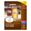 Avery Print - To - The - Edge Oval Labels, 2 x 3.3 Inches,Glossy White, 80 Labels (22820)