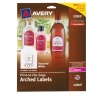 Avery Textured Print-To-The-Edge Arched Labels, Laser Printers, 3 x 2.25-Inches, White, Pack of 90 (22809)