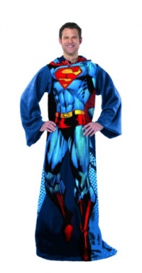 Superman Comfy Throw DC Comics Fleece Blanket Sleeves