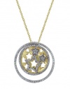 Effy Jewlery Two Tone Diamond Pendant, .75 TCW