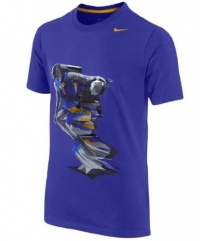 NIKE Boys' Kobe Hero Dri-Fit Basketball T-Shirt Purple-Medium