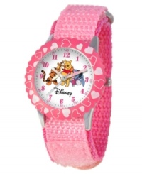 Head to Pooh's Corner! Help your kids stay on time with this fun Time Teacher watch from Disney. Featuring Winnie the Pooh and Friends, the hour and minute hands are clearly labeled for easy reading.