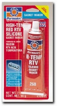 Permatex 81160 High-Temp Red RTV Silicone Gasket, 3 oz.