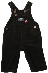 OshKosh B'gosh Flower Overalls - Black-Black-12 Months