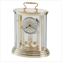 Bulova Amesbury Goldtone Anniversary Clock - B8910