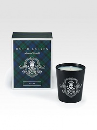 Encased in a glass holder adorned with a whimsical skull-and-crossbones crest, the Ayers candle is scented with a fragrant blend of Valencia orange, clove, cinnamon bark and red amber. GlassSoy blend wax9.5 oz.Made in USA